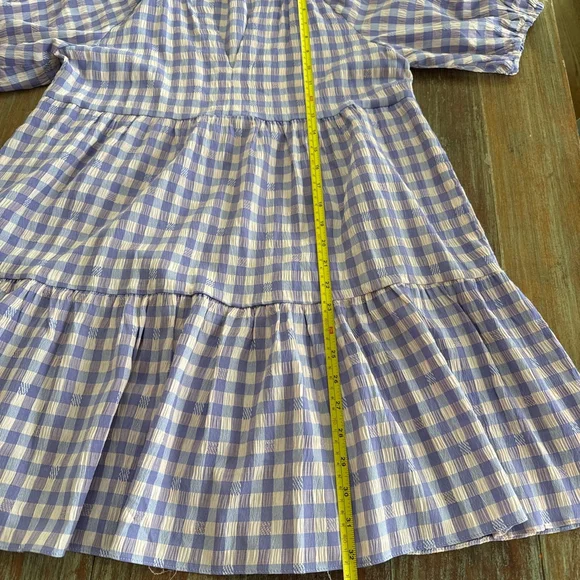 Tuckernuck Hyacinth House Lavender Pale Pink Gingham Sutton Mini Dress XS - Picture 10 of 12